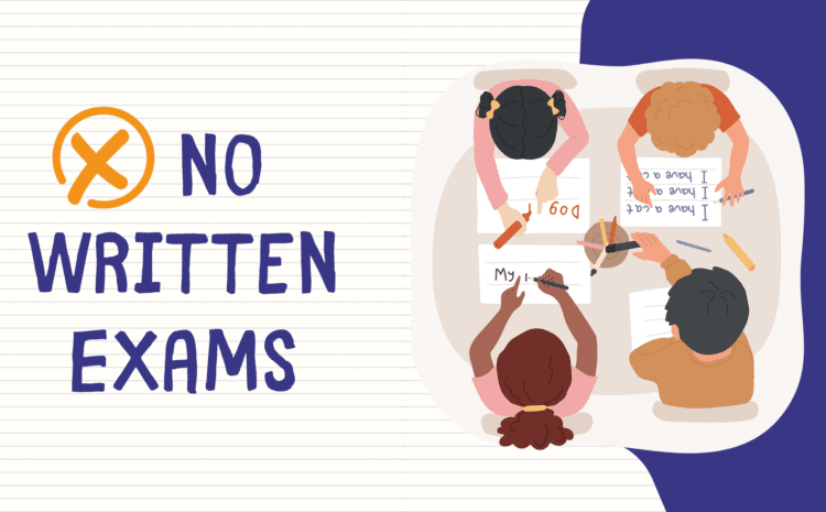  Have you ever imagined what it would be like to have no written exams? 🤔