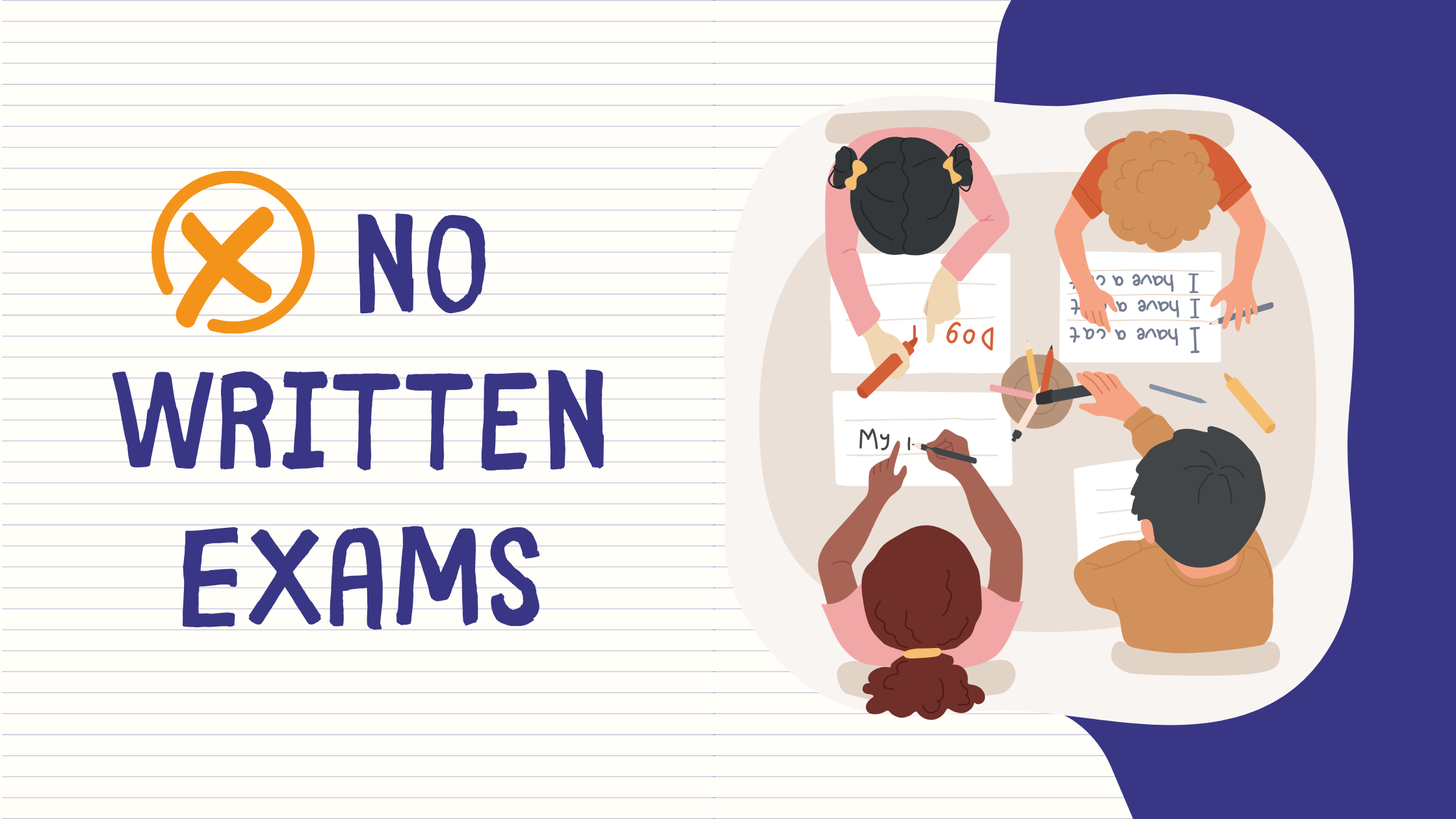 Have you ever imagined what it would be like to have no written exams? 🤔
